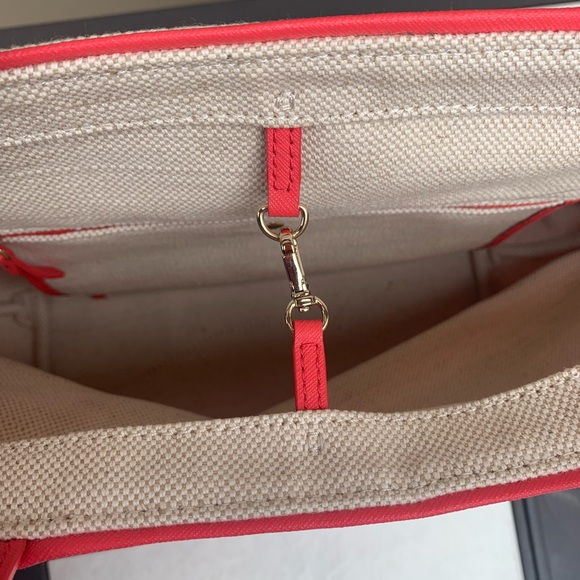 Kate Spade Summer Heritage Logo Dipped Canvas Tote - Picture 11 of 11